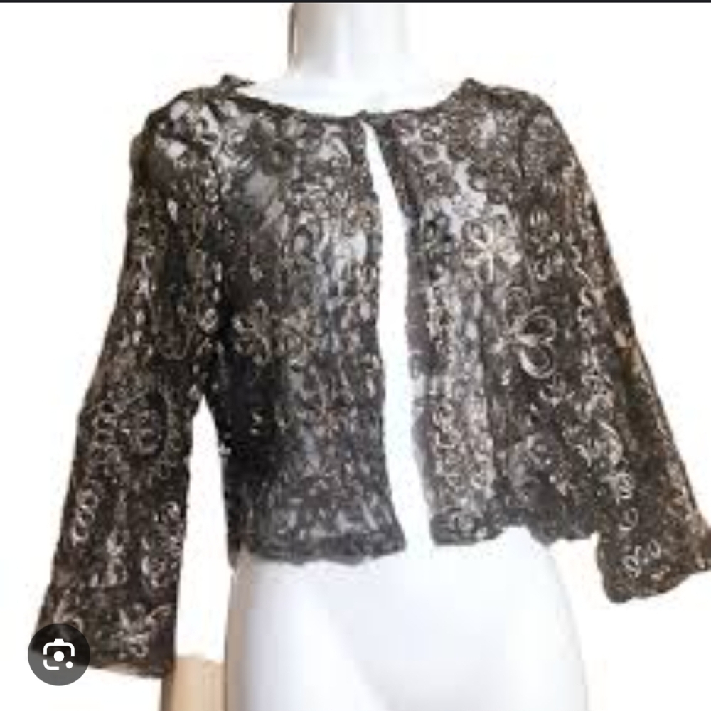 Elegant Black Lace Women Sweater